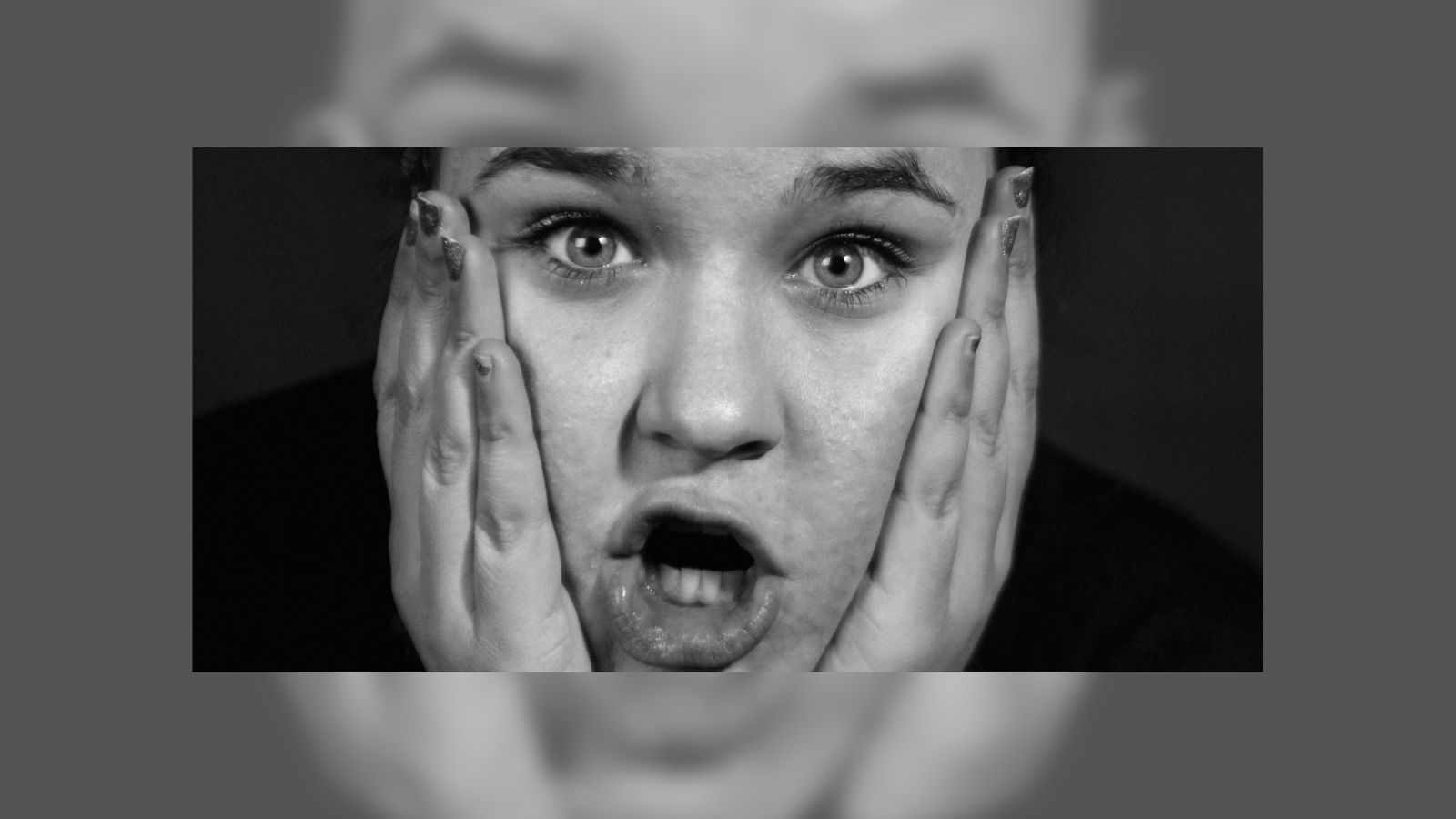 Digital Brand Expressions Shocked Meme Woman with her face in shock